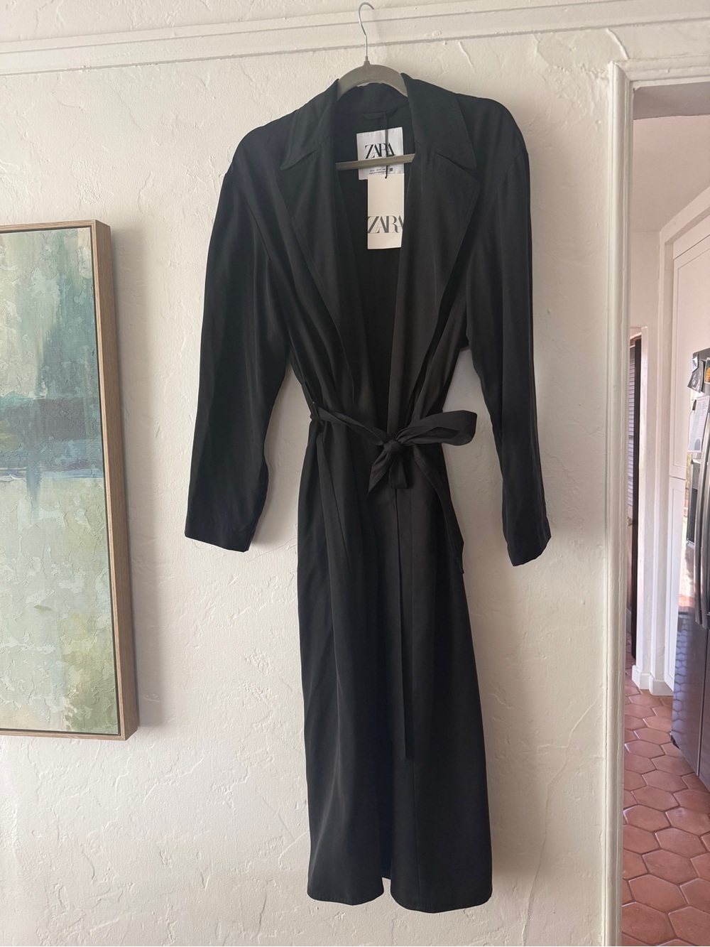 NWT Zara lightweight wrap trench medium